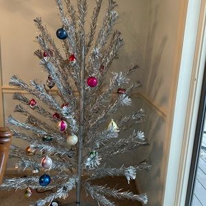 Vintage Aluminum Pom Pom Aluminum Christmas Tree The Sparkler